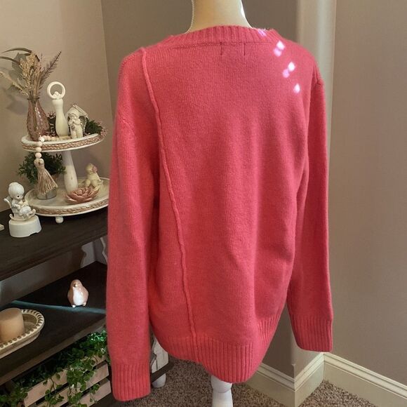 EUC Anthropologie Pink Sweater(size L) - Picture 5 of 8